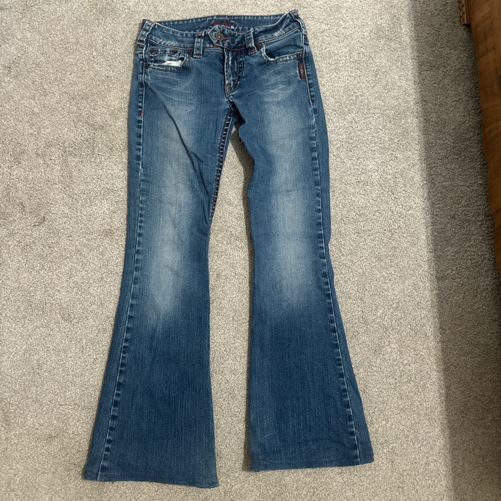 Women's Blue Flared Jeans